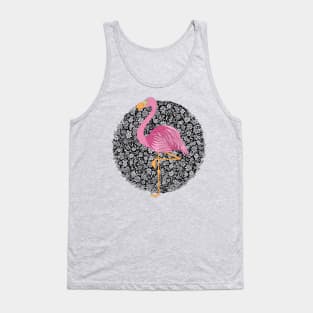 Floral Flamingo Tank Top